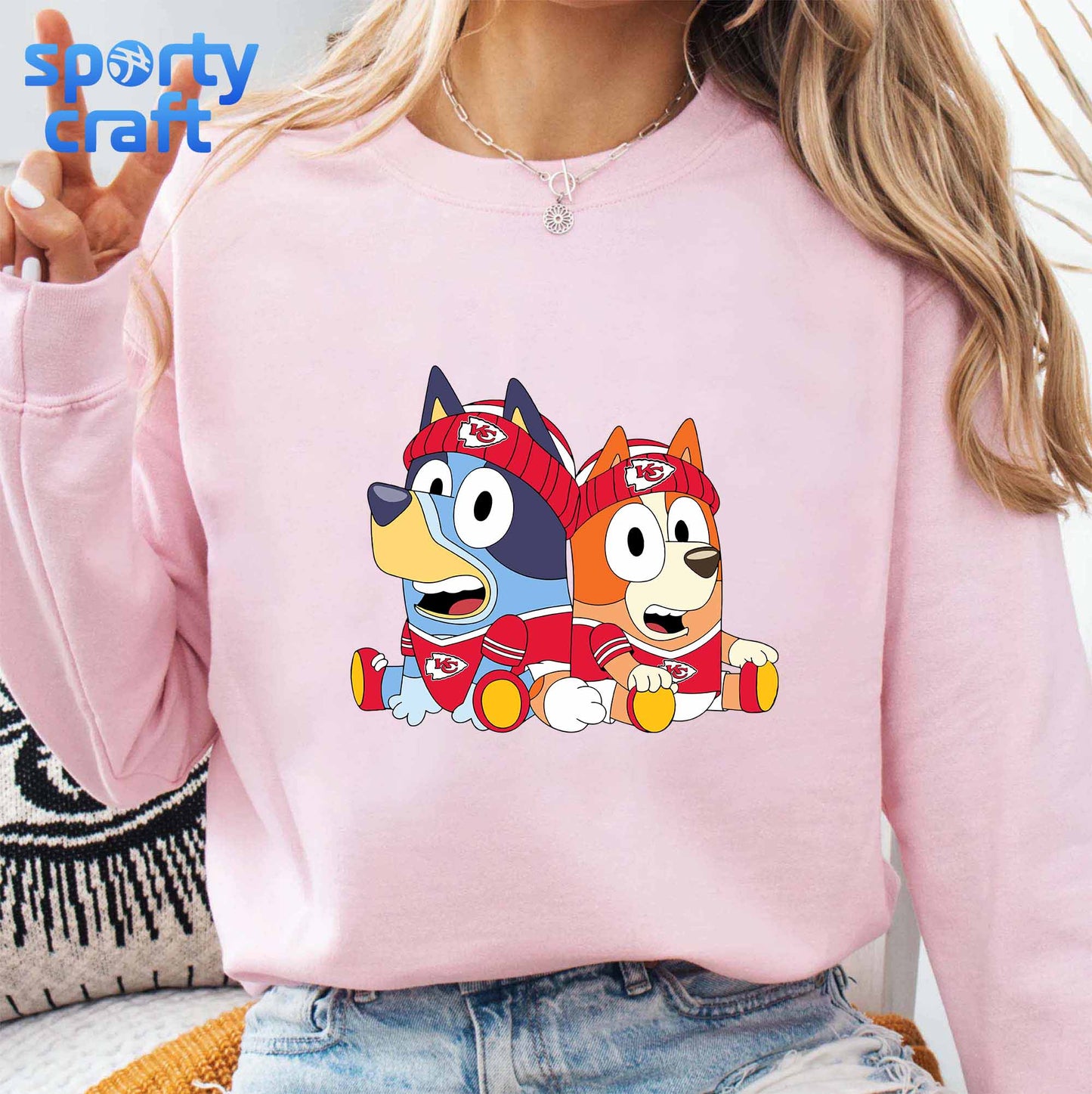 Bluey Dog Chiefs SVG Bundle, Kansas City Chiefs SVG, nfl 2025 svg