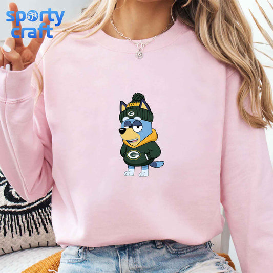 Bluey Puppy Packers PNG Bundle, Green Bay Packers PNG, super bowl png