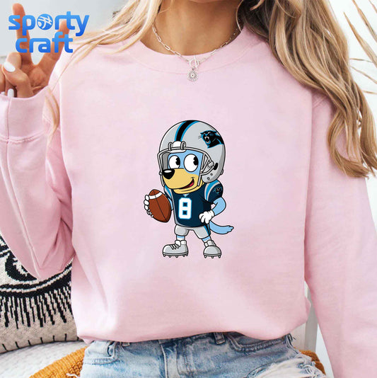 Bluey Puppy Panthers PNG Bundle, Carolina Panthers PNG, super bowl png