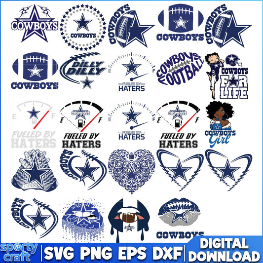 Dallas Cowboys Bundle SVG, Cowboys SVG, nfl team svg