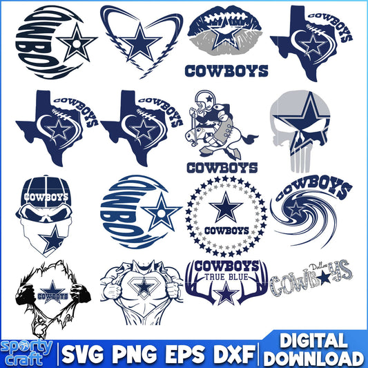 Dallas Cowboys Team Bundle SVG, Cowboys , super bowl svg