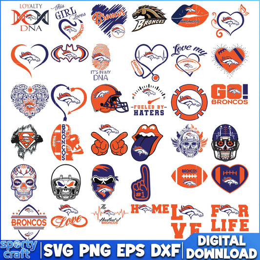 Denver Broncos Bundle SVG, Broncos SVG, nfl games svg