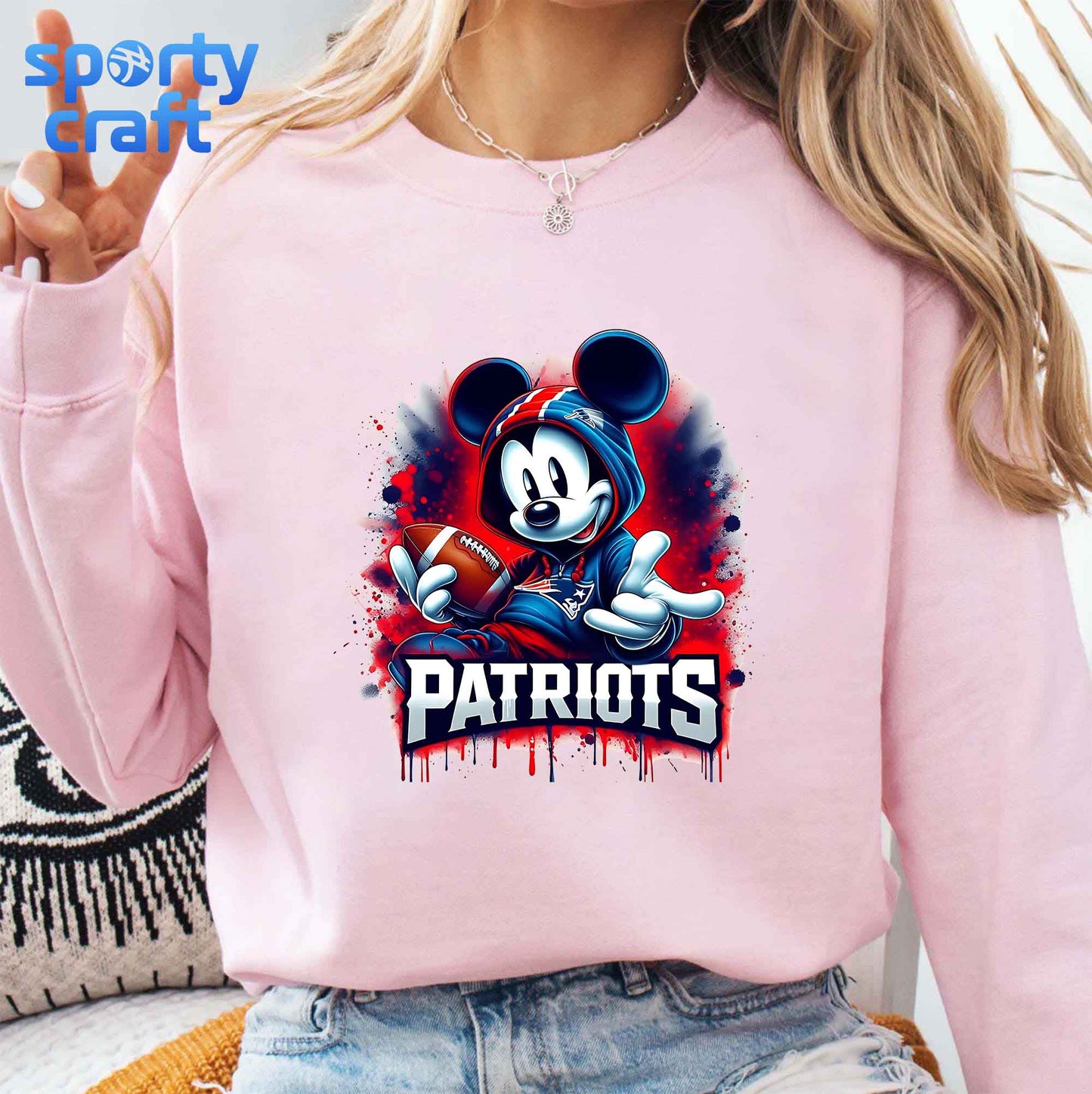 Disney Mickey Mouse NFL Teams Bundle PNG, NFL Football PNG, nfl teams png