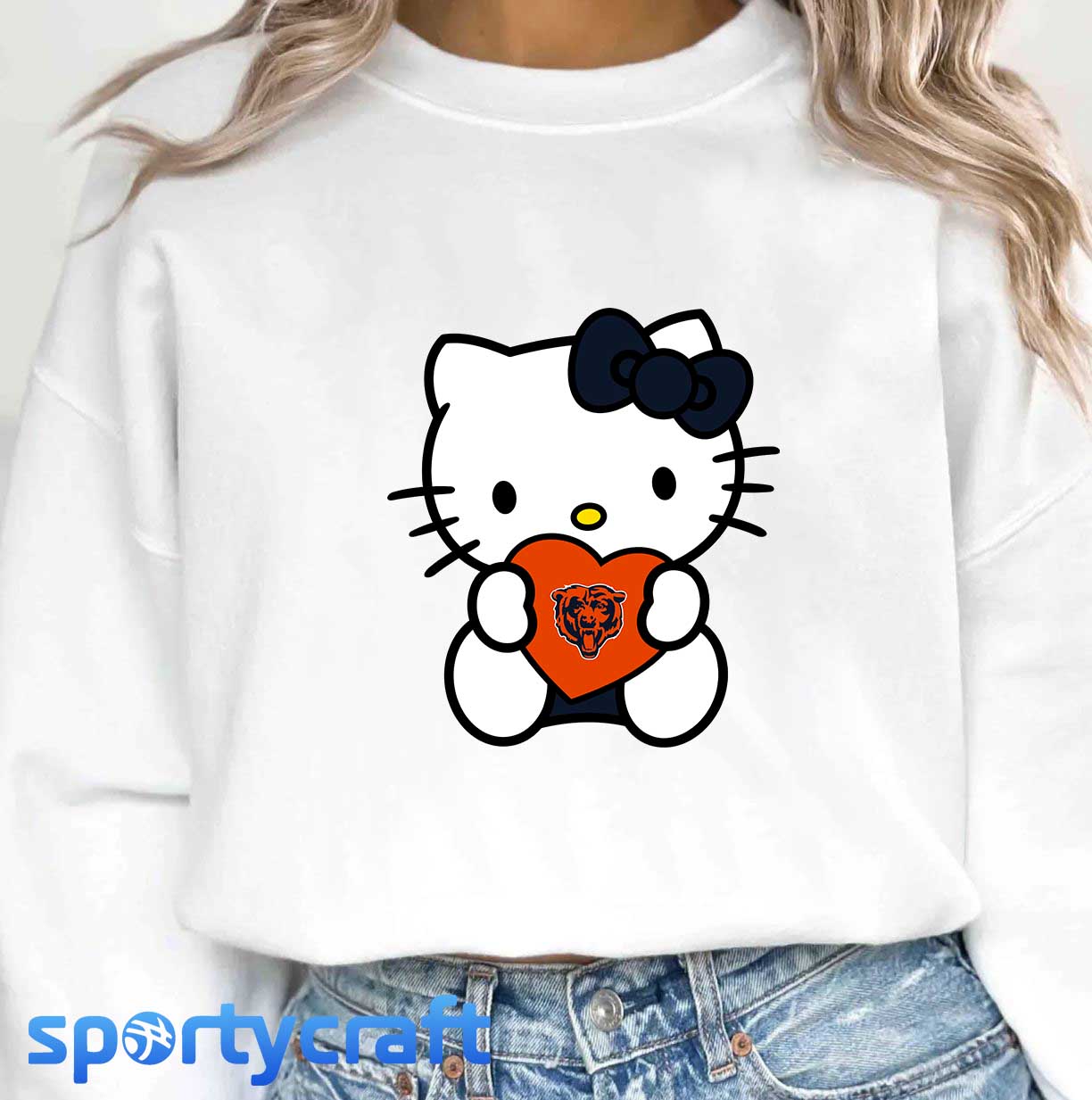Hello Kitty Bears svg Bundle, Chicago Bears svg, nfl 2025 svg