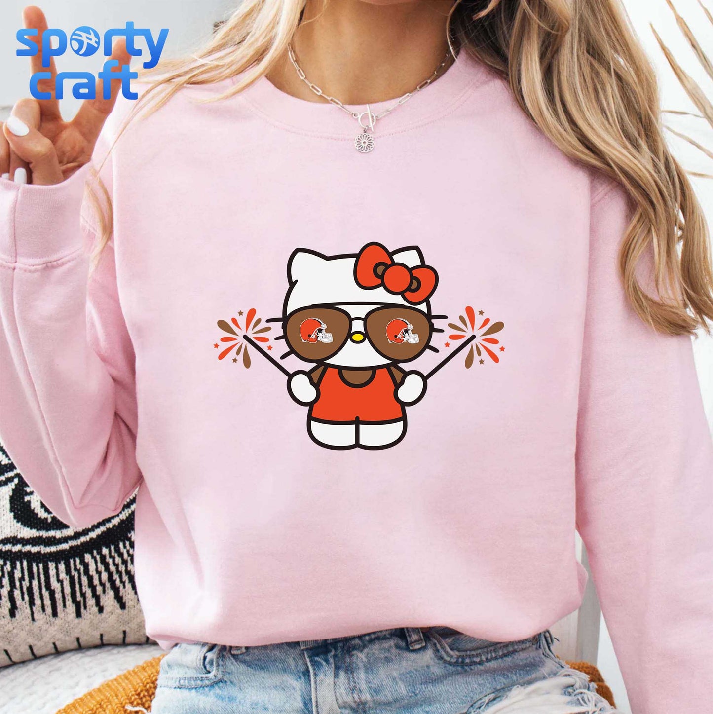 Hello Kitty Browns SVG Bundle, Cleveland Browns SVG, nfl 2025 svg