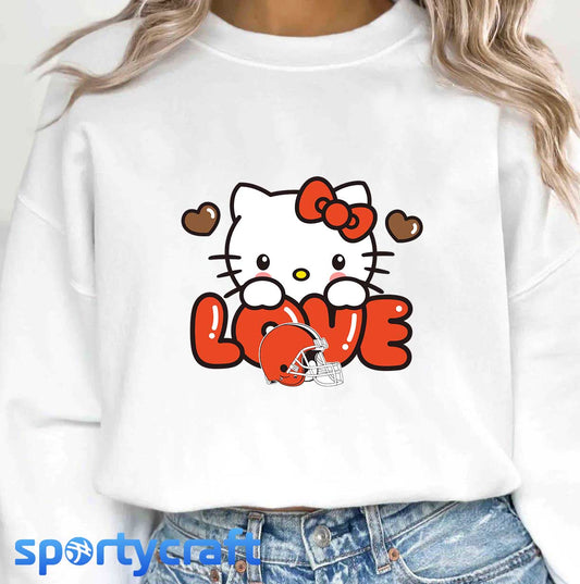 Hello Kitty Browns SVG Bundle, Cleveland Browns SVG, nfl 2025 svg
