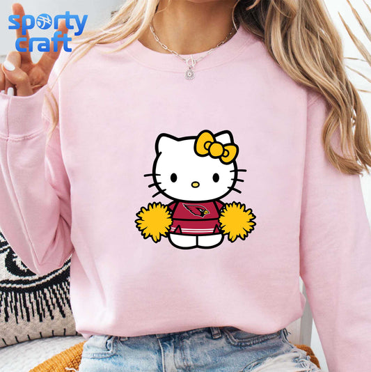 Hello Kitty Cardinals SVG Bundle, Arizona Cardinals SVG, nfl 2025 svg