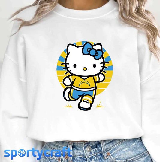 Hello Kitty Chargers SVG Bundle, Los Angeles Chargers SVG, nfl teams svg