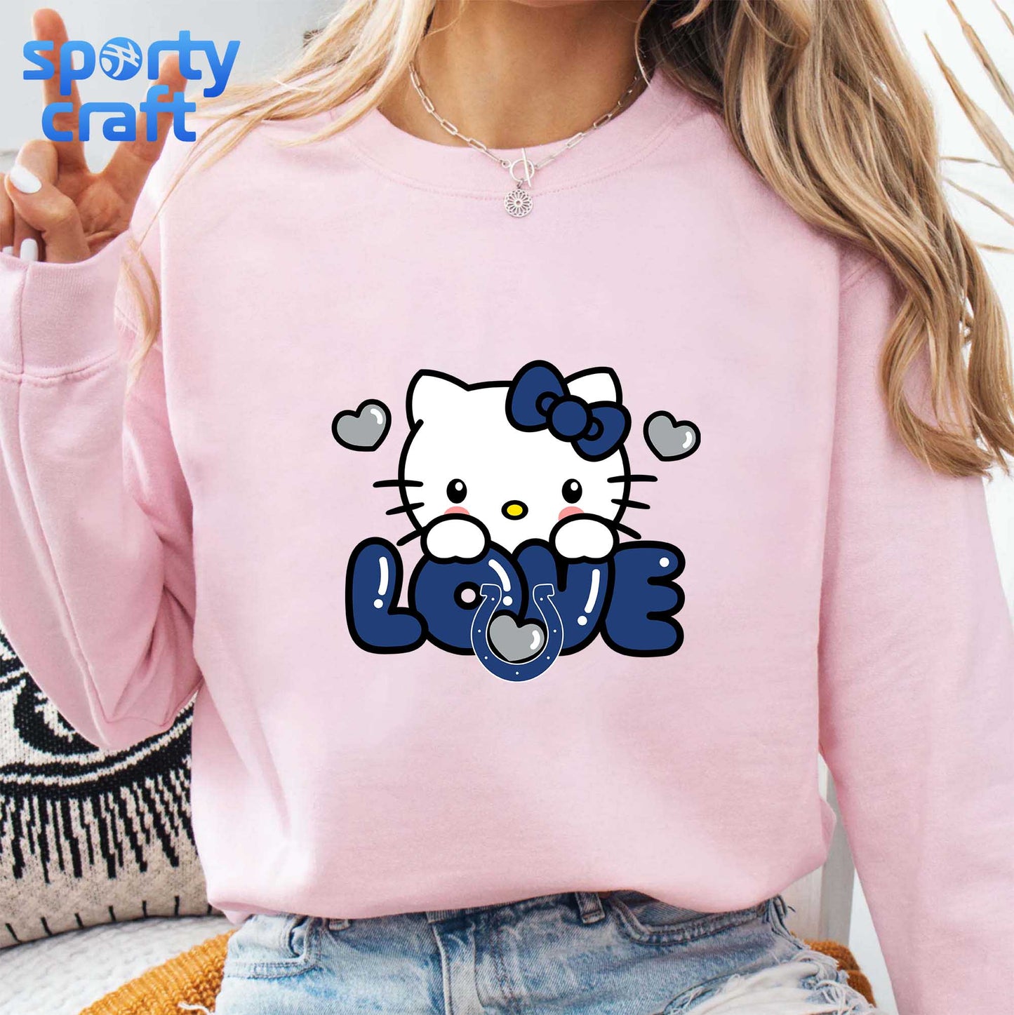 Hello Kitty Colts SVG Bundle, Indianapolis Colts SVG, nfl 2025 svg