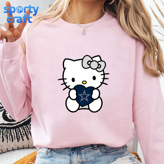 Hello Kitty Cowboys SVG Bundle, Dallas Cowboys SVG,  nfl 2025 svg