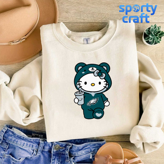 Hello Kitty Eagles svg Bundle, Philadelphia Eagles svg, nfl 2025 svg