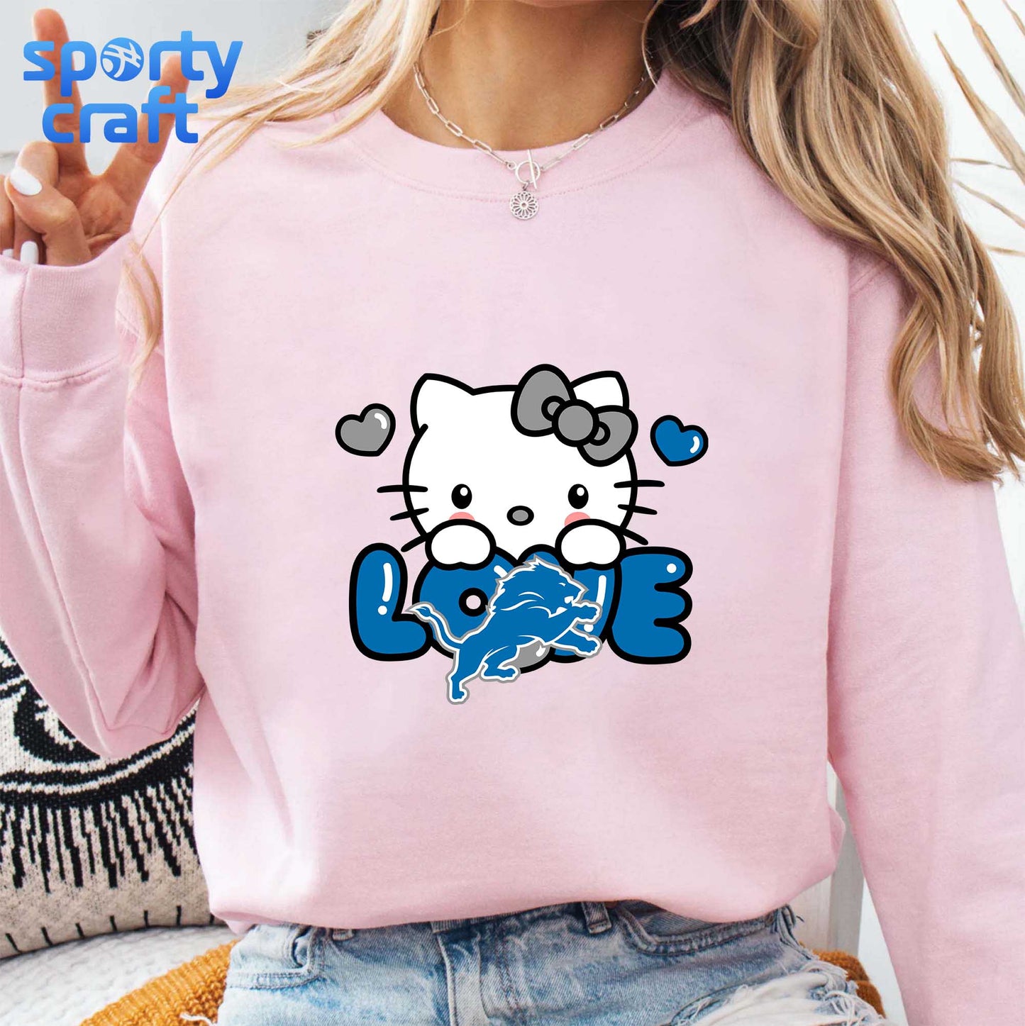 Hello Kitty Lions svg Bundle, Detroit Lions svg, nfl 2025 svg