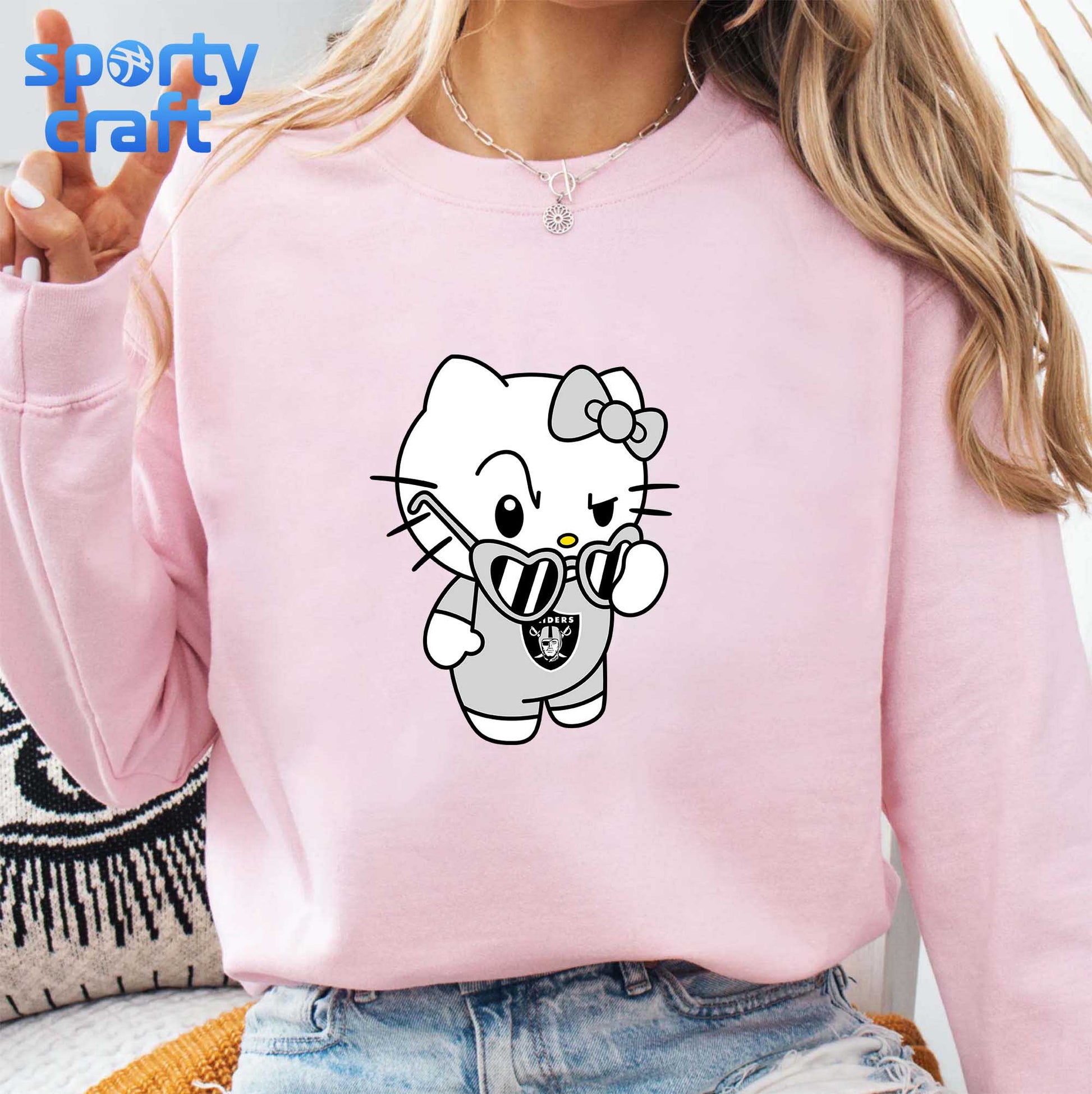Hello Kitty Raiders svg Bundle, Las Vegas Raiders svg, nfl 2025 svg