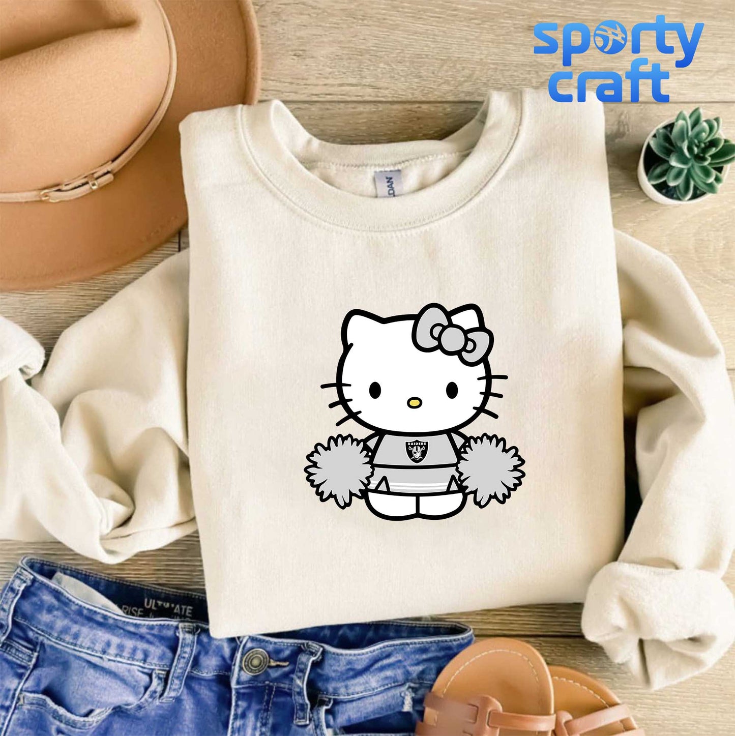 Hello Kitty Raiders svg Bundle, Las Vegas Raiders svg, nfl 2025 svg