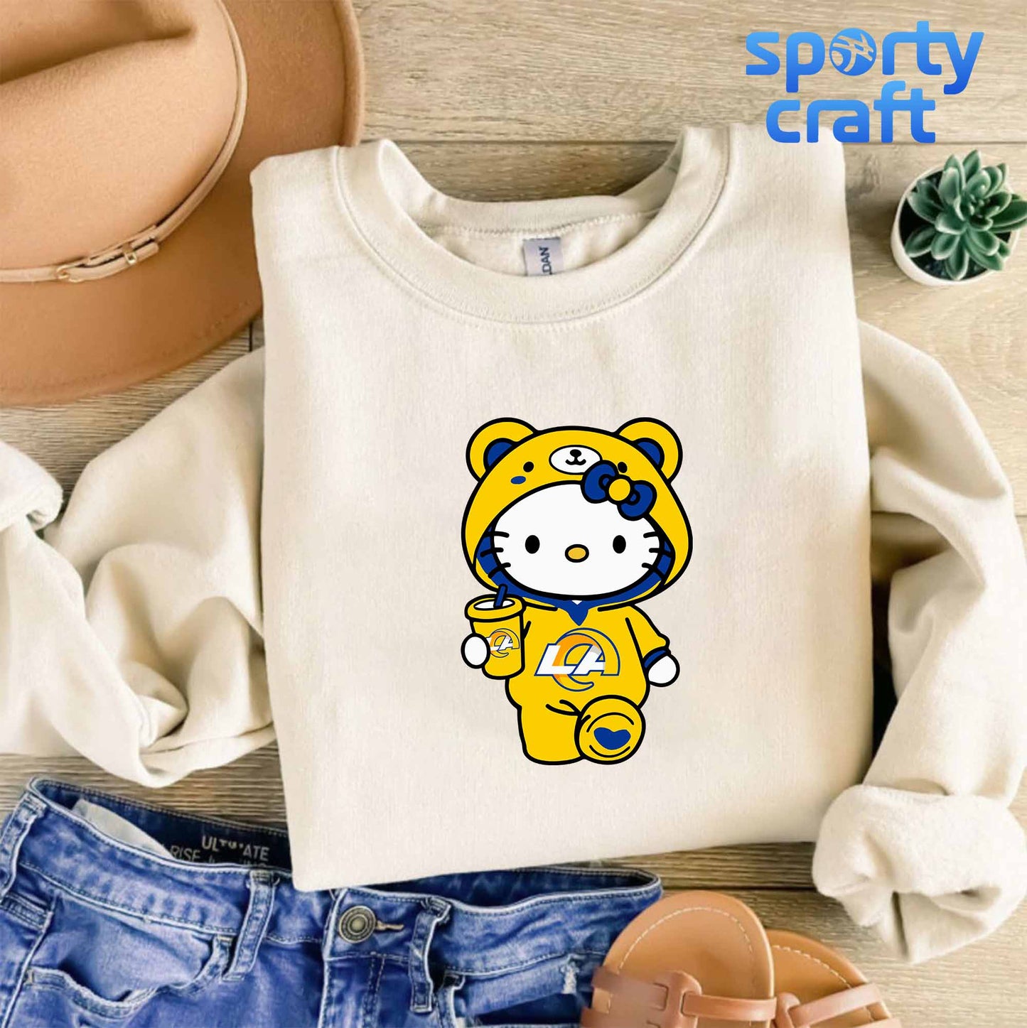 Hello Kitty Rams svg Bundle, Los Angeles Rams svg, nfl 2025 svg