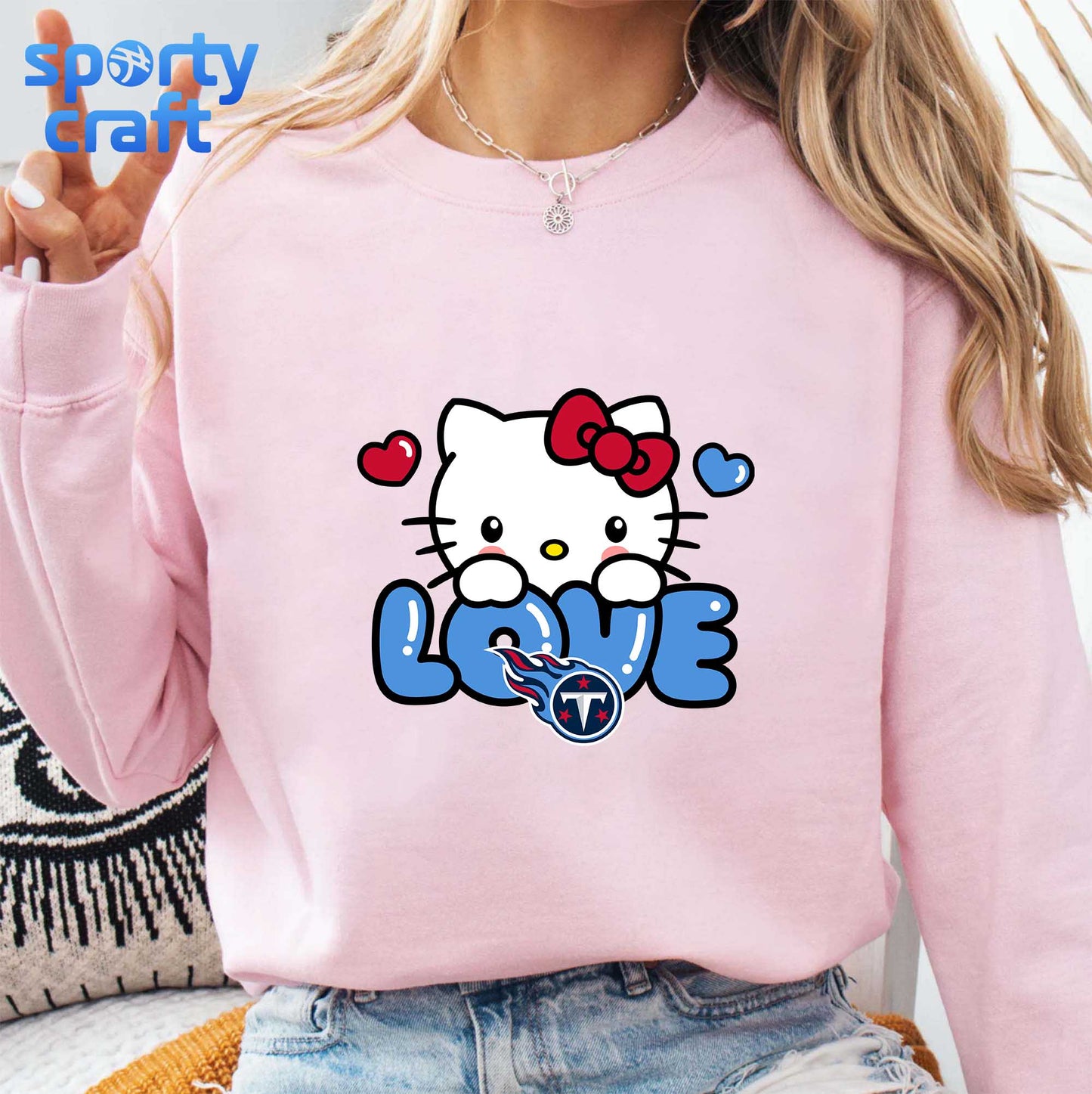Hello Kitty Titans SVG Bundle, Tennessee Titans SVG