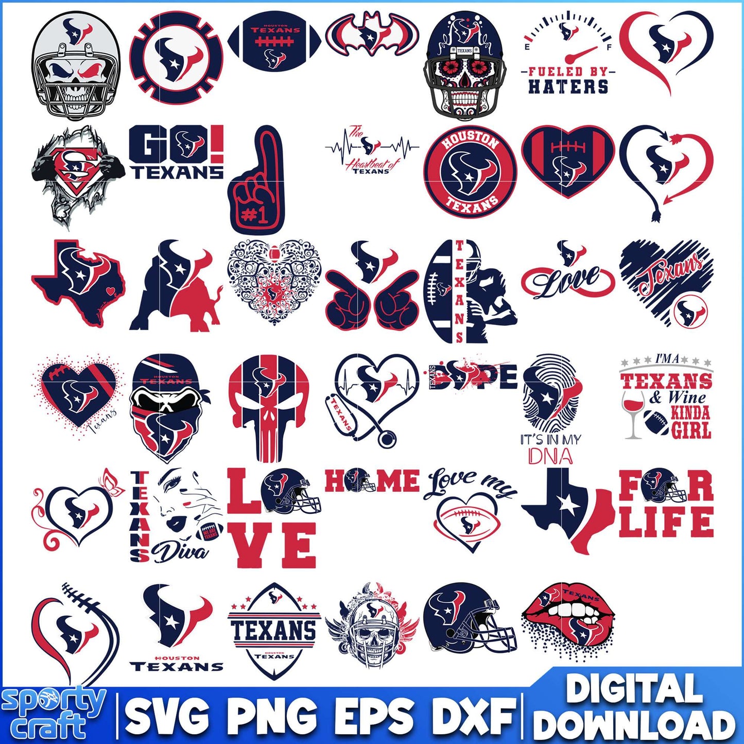 Houston Texans Bundle SVG, Texans SVG