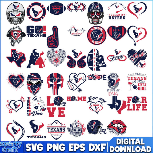 Houston Texans Bundle SVG, Texans SVG
