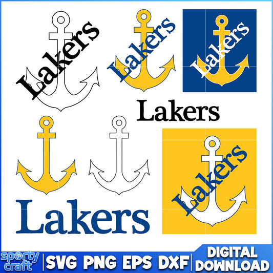 Lakers Anchor SVG Bundle, ncaa championship svg, ncaa football svg