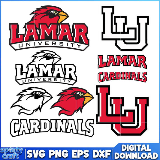 Lamar University SVG Bundle Logos, ncaa championship svg, ncaa football svg
