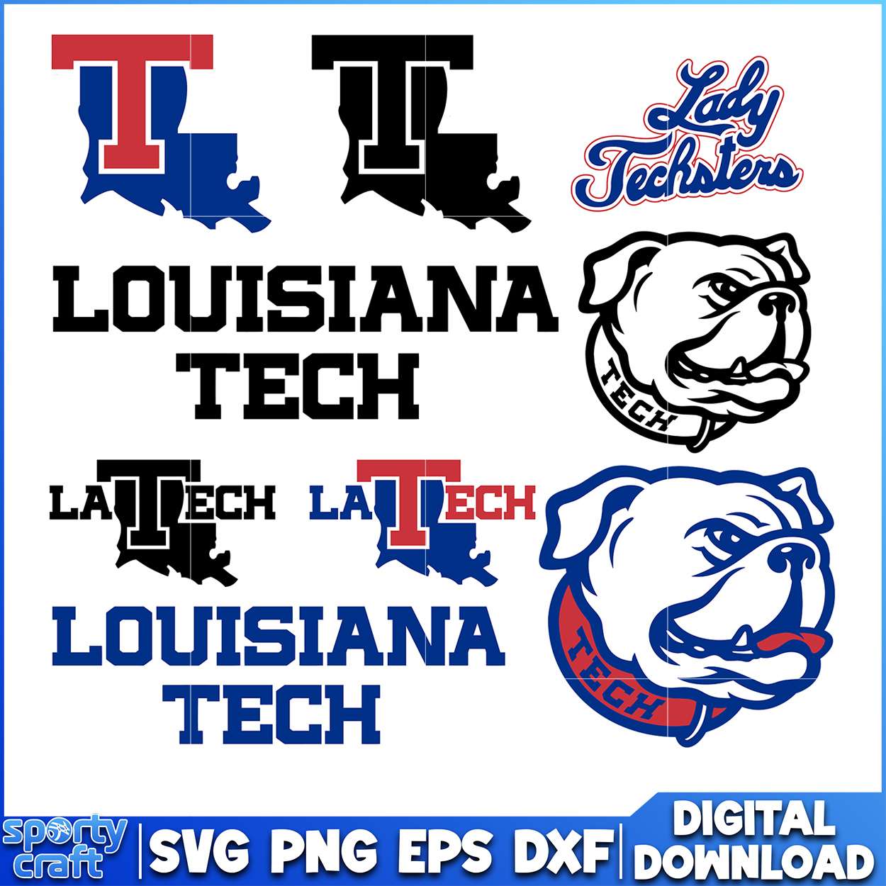 Louisiana Tech SVG Bundle Logos, ncaa scores today svg, ncaa schedule svg
