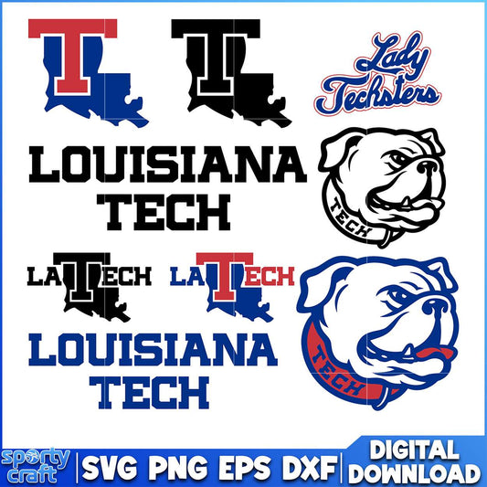 Louisiana Tech SVG Bundle Logos, ncaa scores today svg, ncaa schedule svg