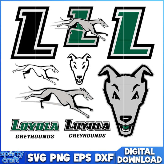 Loyola Greyhounds SVG Bundle Logos, ncaa scores today svg, ncaa schedule svg