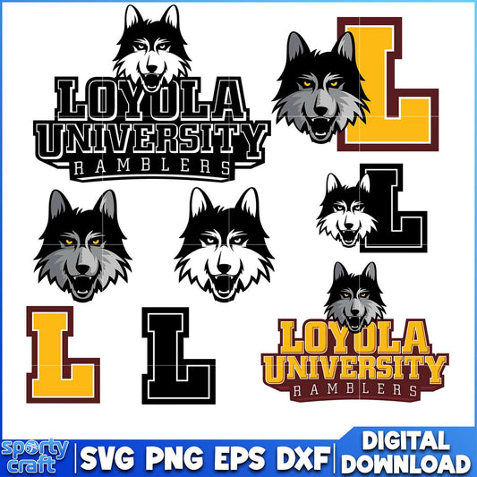 Loyola University Ramblers SVG Bundle, ncaa scores today svg, ncaa schedule svg