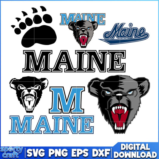 Maine Black Bear SVG Bundle, ncaa scores today svg, ncaa schedule svg