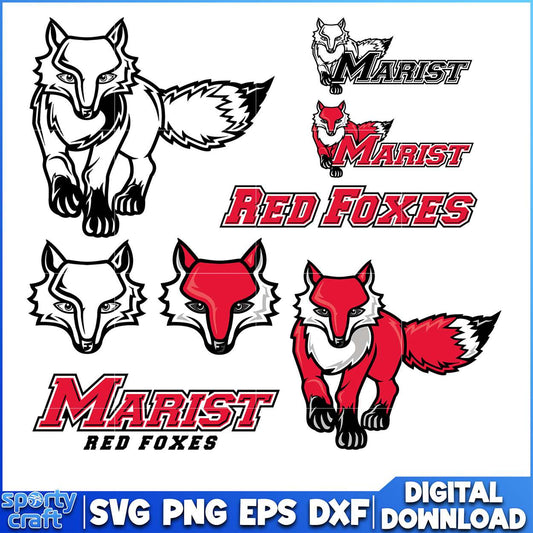 Marist Red Foxes SVG Bundle, ncaa scores today svg, ncaa schedule svg
