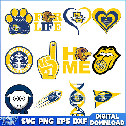 Marquette Golden Eagles SVG, ncaa scores today svg, ncaa schedule svg