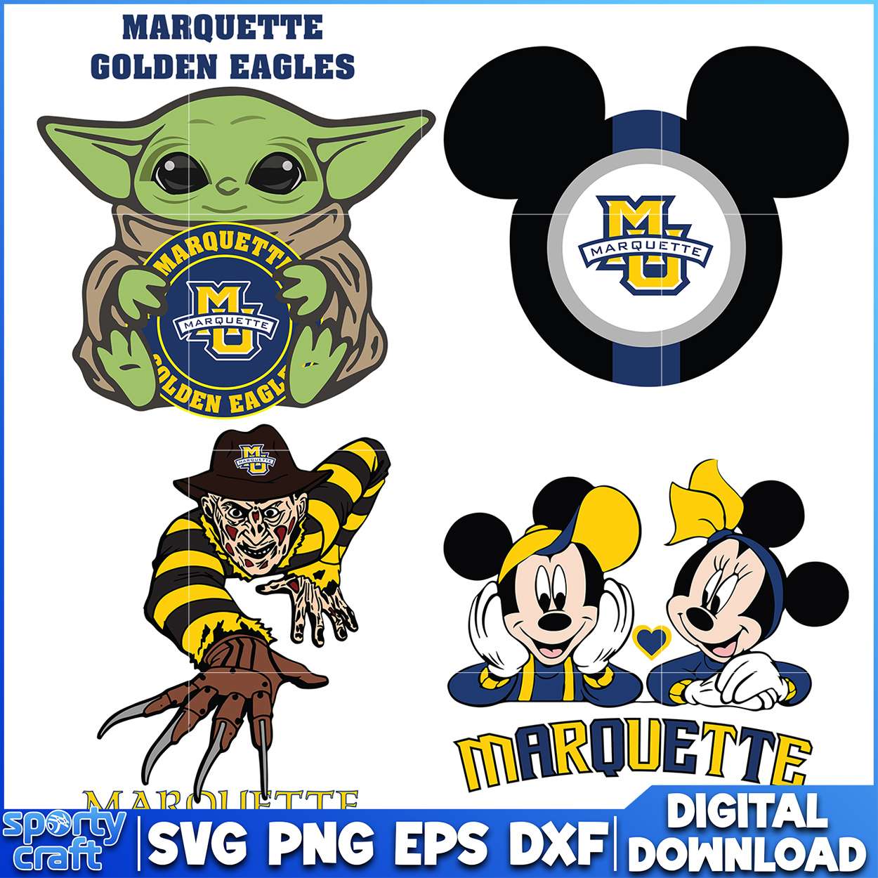 Marquette Golden Eagles SVG Bundle, ncaa scores today svg, ncaa schedule svg