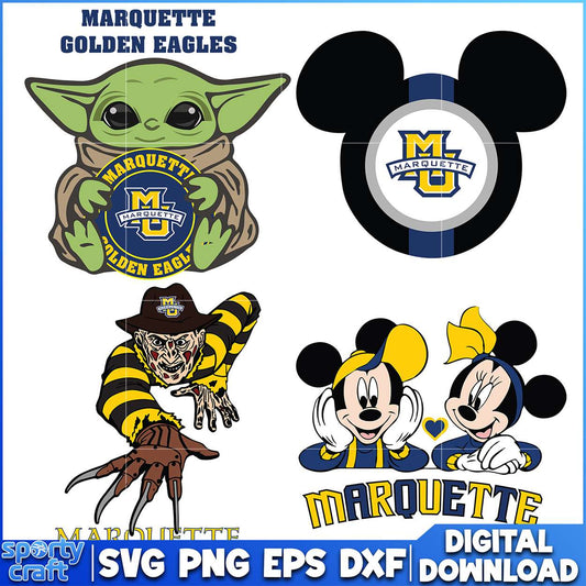 Marquette Golden Eagles SVG Bundle, ncaa scores today svg, ncaa schedule svg