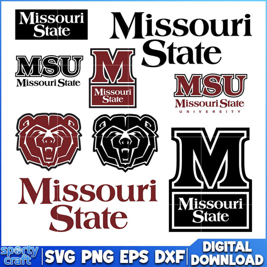 Missouri State SVG Bundle Logos, ncaa final svg, ncaa seasons svg