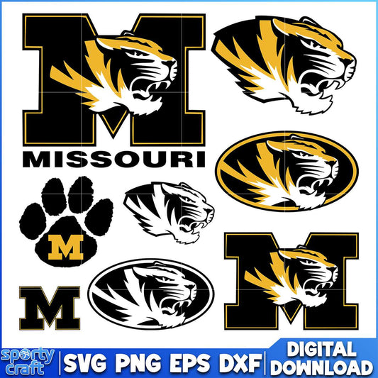 Missouri Tigers SVG Bundle design, ncaa final svg, ncaa seasons svg