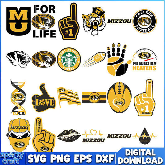 Mizzou Tigers SVG Bundle Tigers, ncaa final svg, ncaa seasons svg