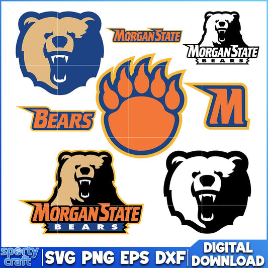 Morgan State Bears SVG Bundle, ncaa rankings svg, ncaa games svg