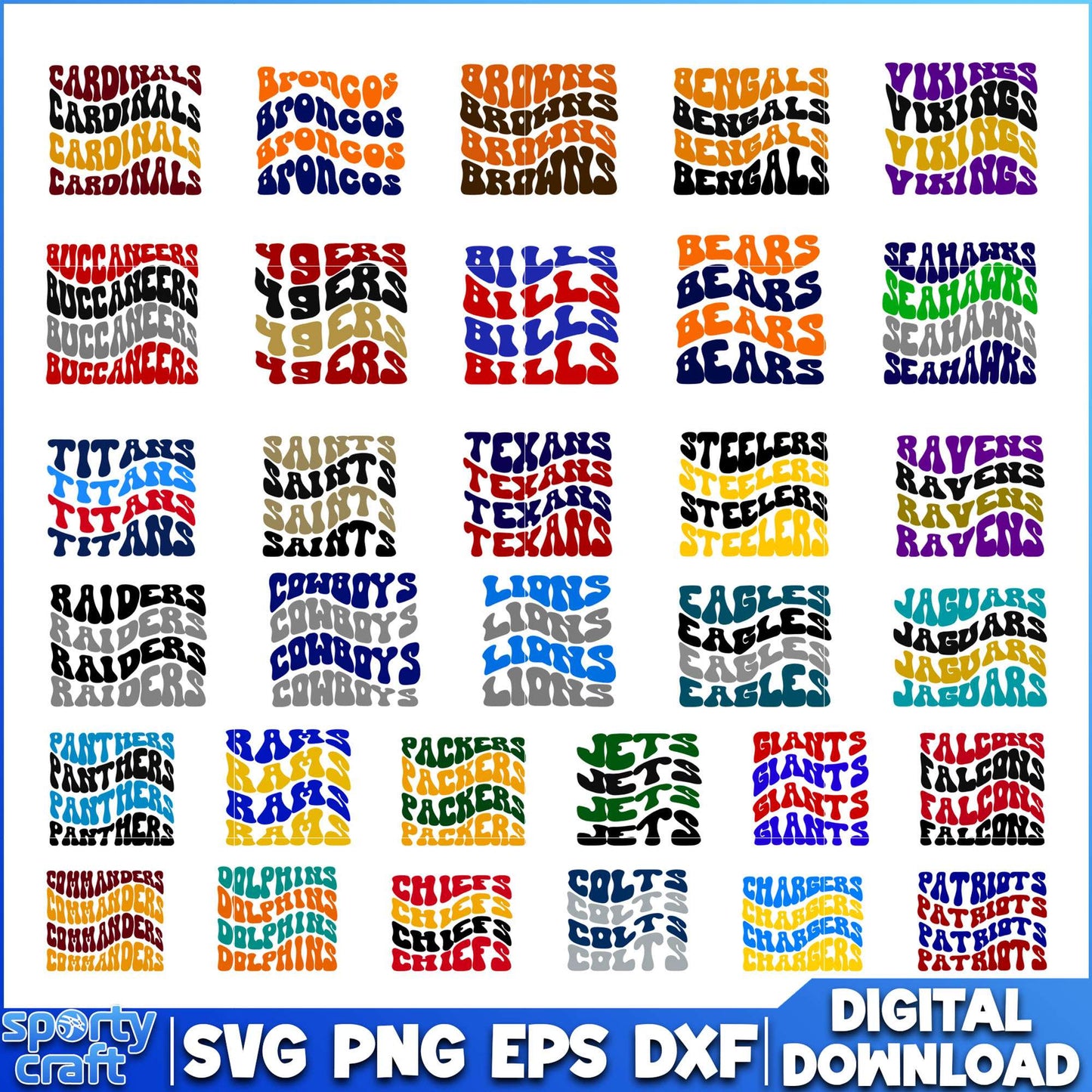 All Team logos nfl football bundle svg, nfl teams svg, super bowl svg