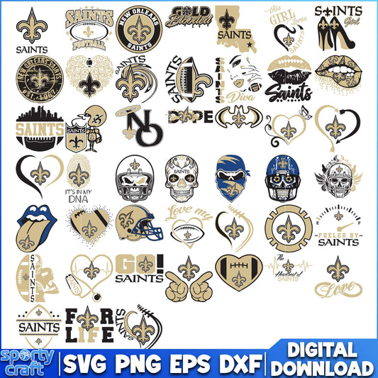 New Orleans Saints Bundle SVG, Saints SVG