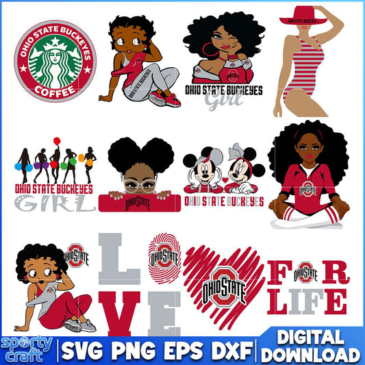 Ohio State Buckeyes SVG Bundle design, ncaa tournament svg, ncaa scores svg