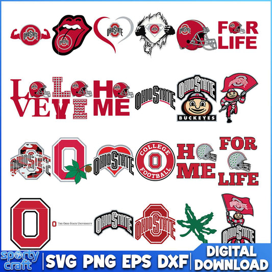 Ohio State SVG Bundle Design, ncaa tournament svg, ncaa scores svg