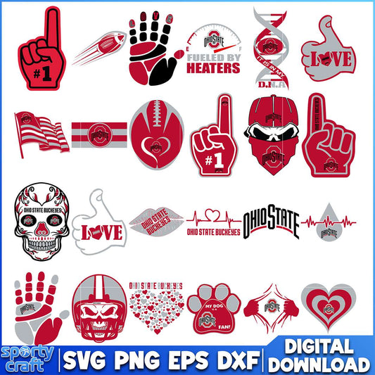 Ohio State SVG Bundle Sports Design, ncaa tournament svg, ncaa scores svg