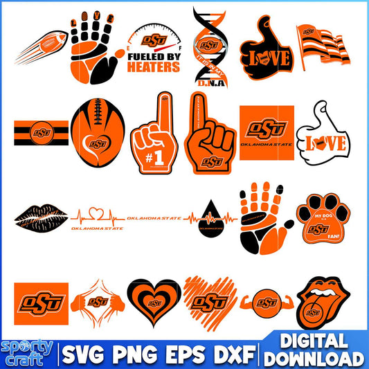 Oklahoma State SVG Bundle, ncaa tournament svg, ncaa scores svg