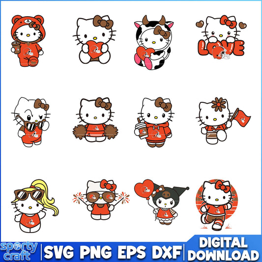 Hello Kitty Browns SVG Bundle