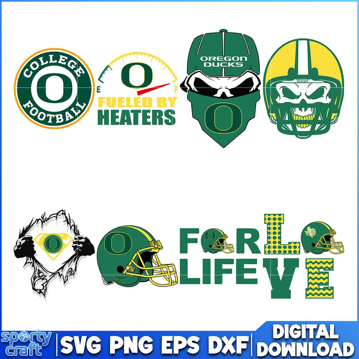 Oregon Ducks SVG Bundle Football Design, ncaa playoff svg, ncaa team svg
