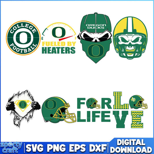 Oregon Ducks SVG Bundle Football Design, ncaa playoff svg, ncaa team svg