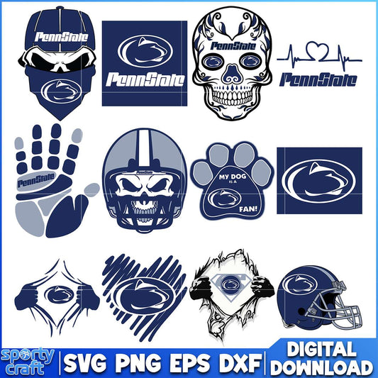 Penn State SVG Bundle, ncaa playoff svg, ncaa team svg