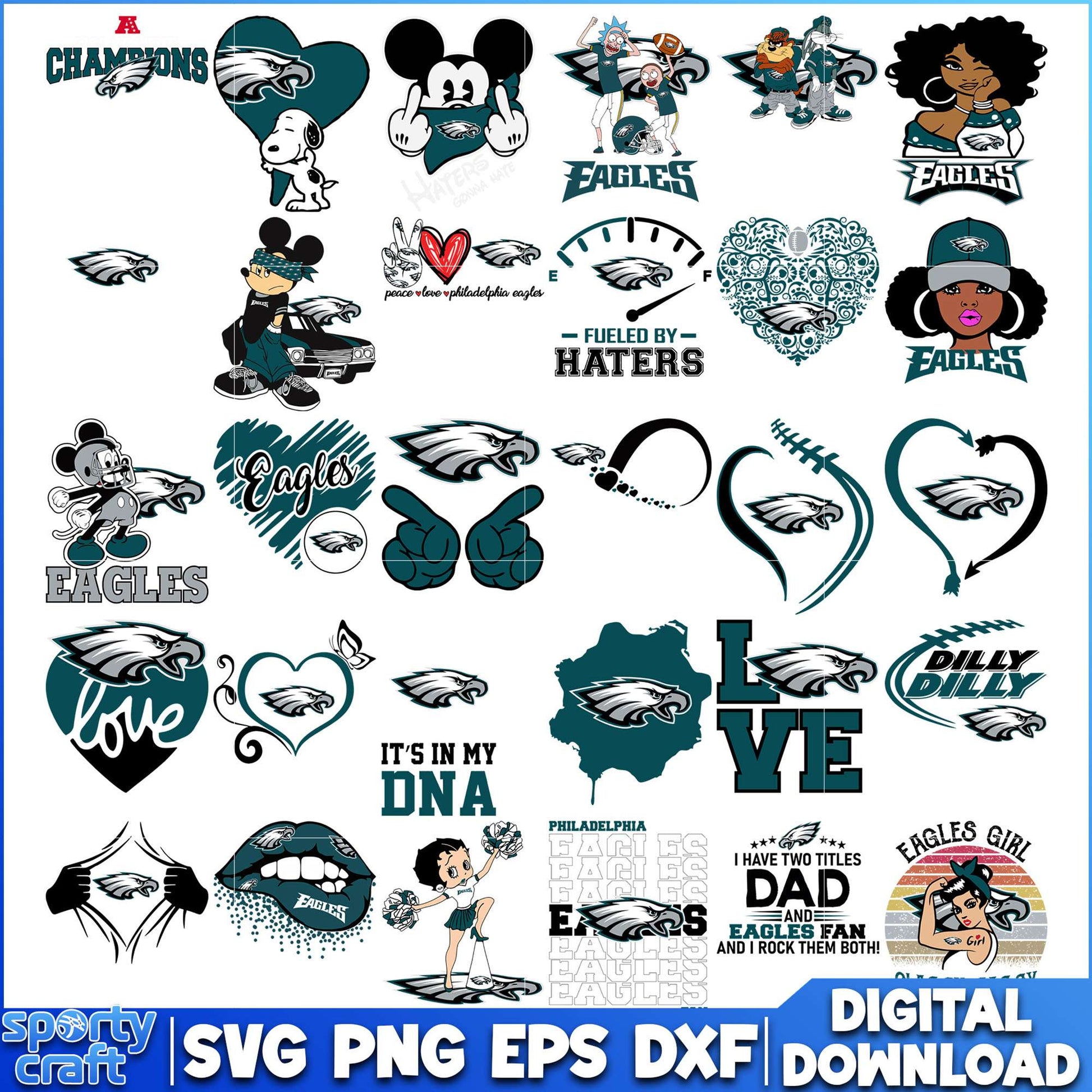 Philadelphia Eagles Bundle svg, Eagles svg, nfl season svg
