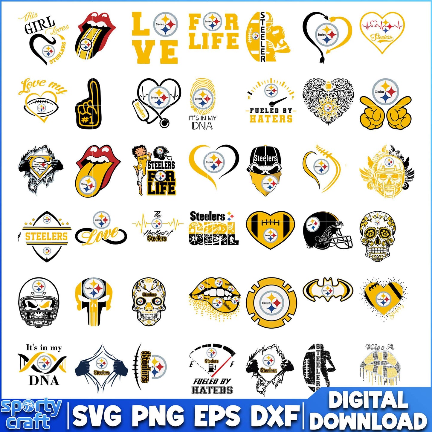 Pittsburgh Steelers Bundle design svg, Steelers svg, nfl 2025 svg