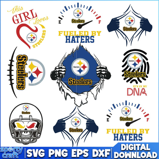 Pittsburgh Steelers design Bundle svg, Steelers svg, nfl 2025 svg